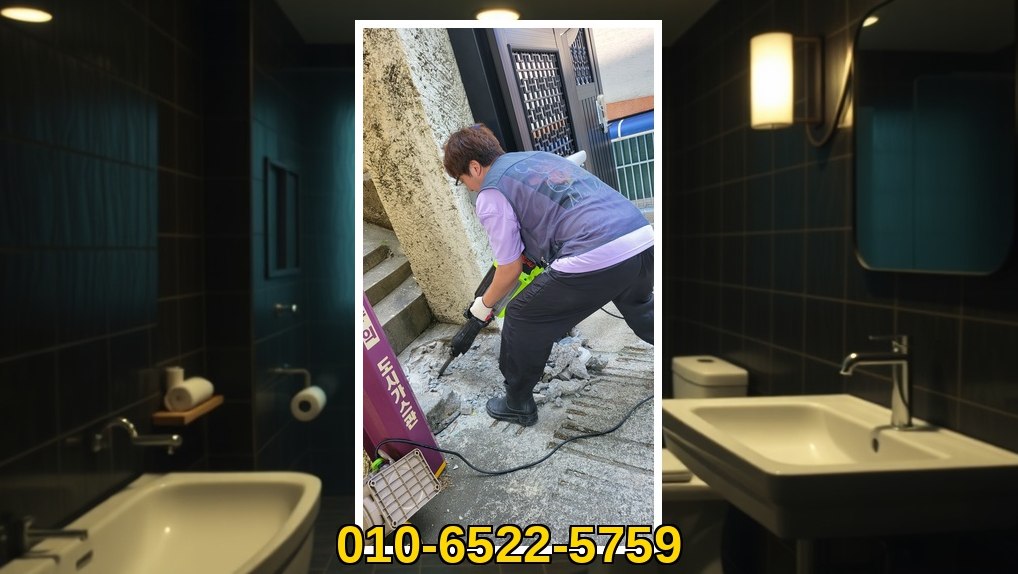 양평 배관막힘 실제 작업 현장 3
