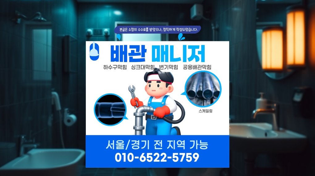 종로 청운효자동 배관막힘 실제 작업 현장 8