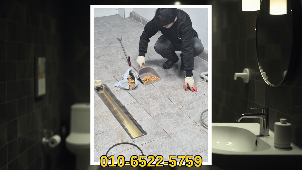 강남 배관막힘 실제 작업 현장 4