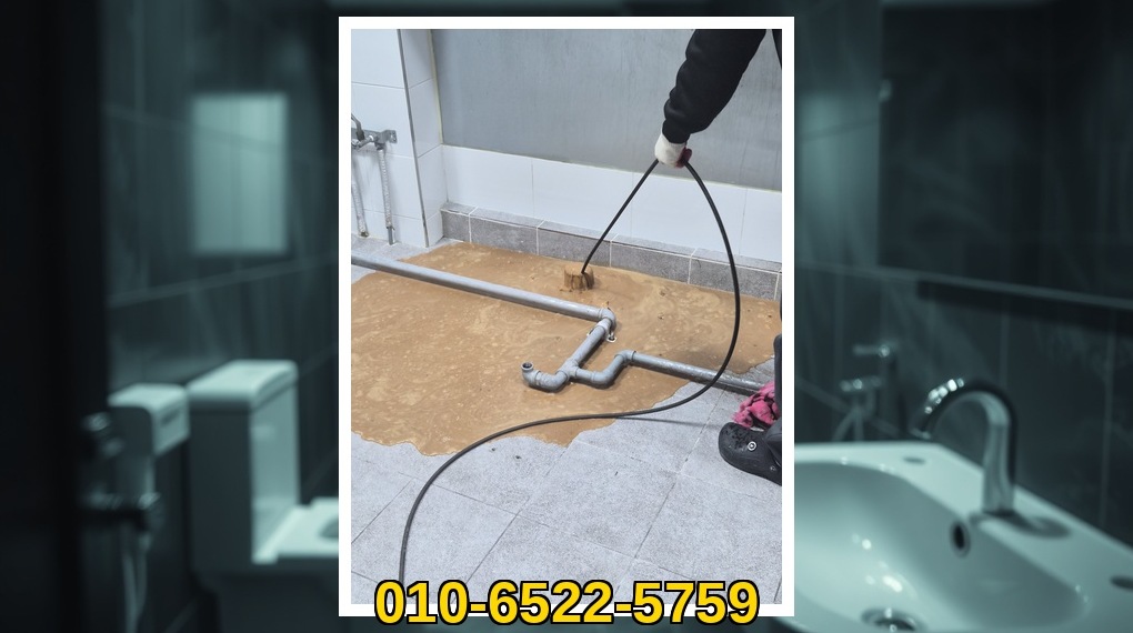 평택 송탄동 배관막힘 실제 작업 현장 1