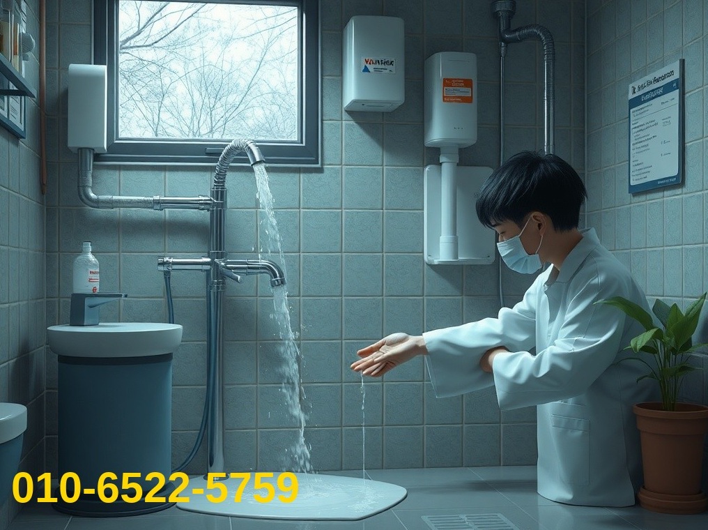 구리 배관막힘 실제 작업 현장 2